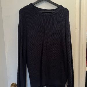 J CREW COTTON SWEATER IN CHECKER STITCH